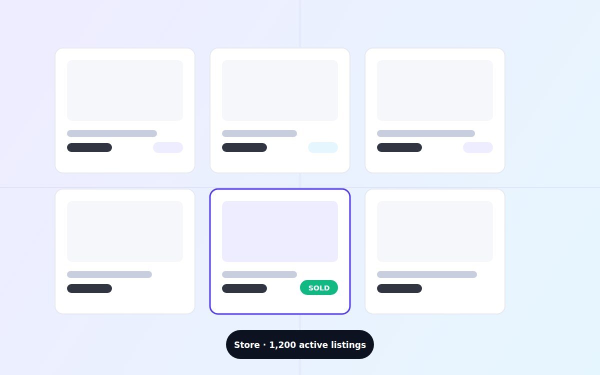eBay store restructured and bulk-relisted